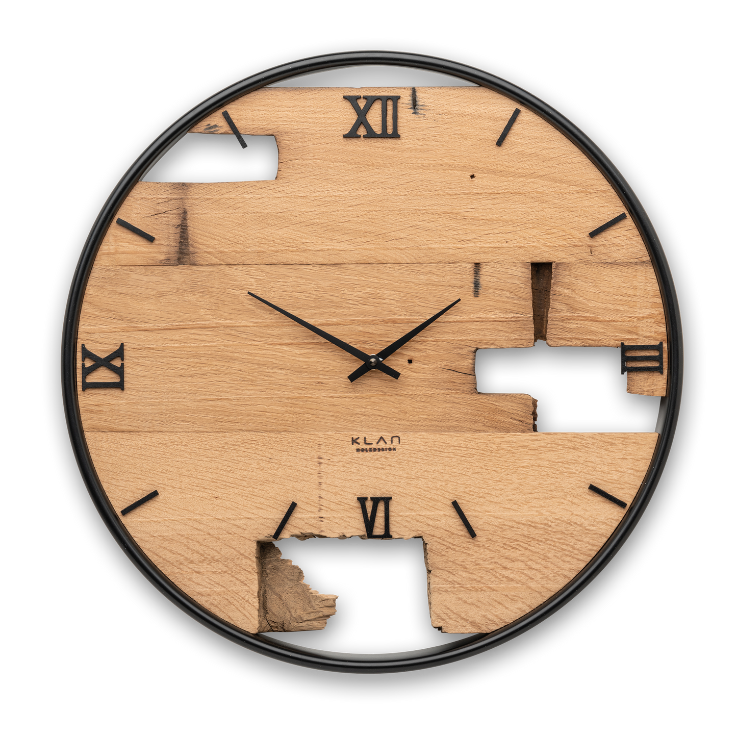 Wanduhr aus Altholz No 240 50cm