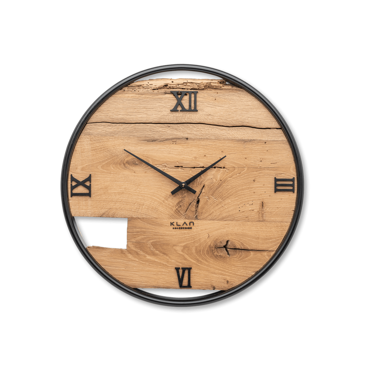 Wanduhr aus Altholz NO 267 40cm