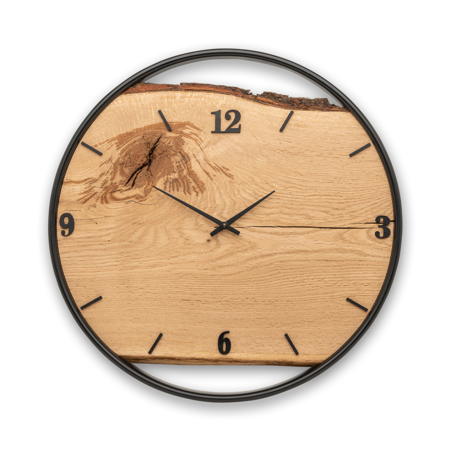 Wanduhr aus Holz/Eiche No 300 50cm