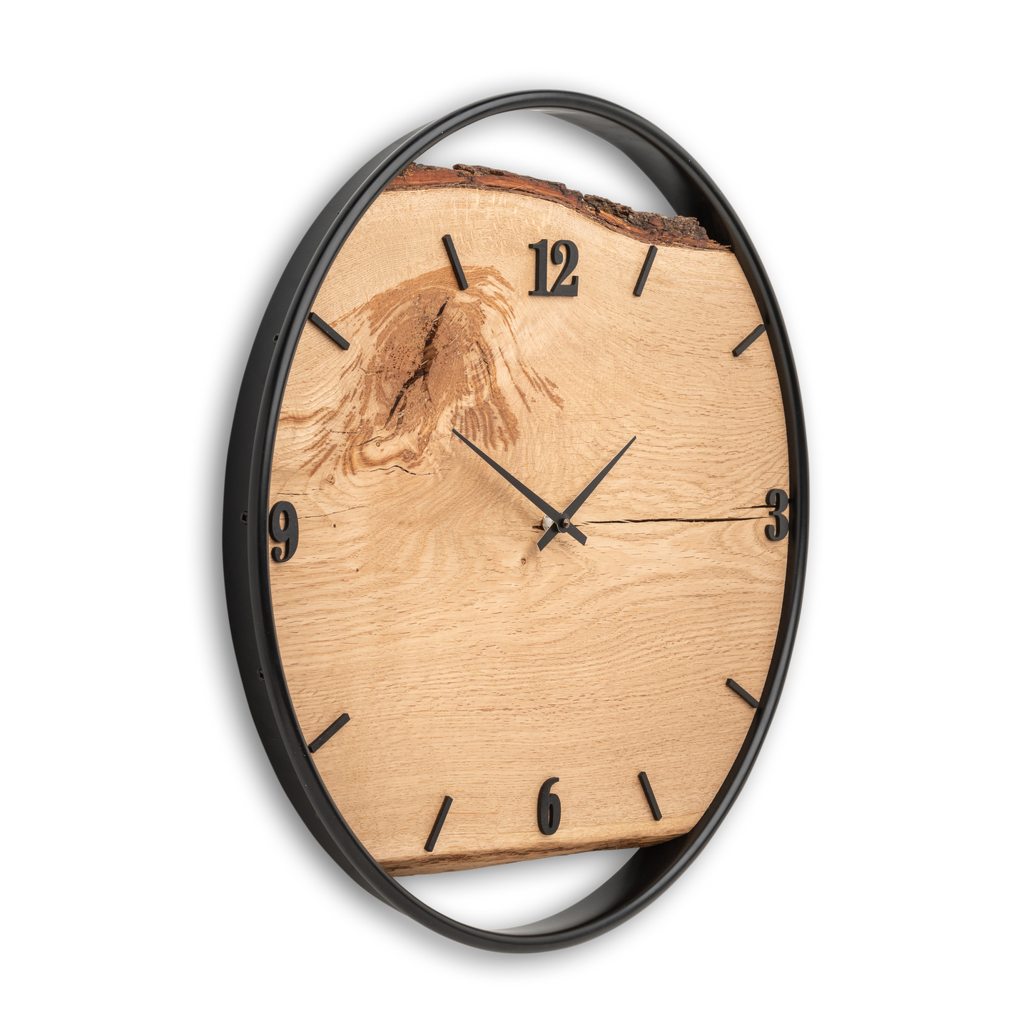 Wanduhr aus Holz/Eiche No 300 50cm