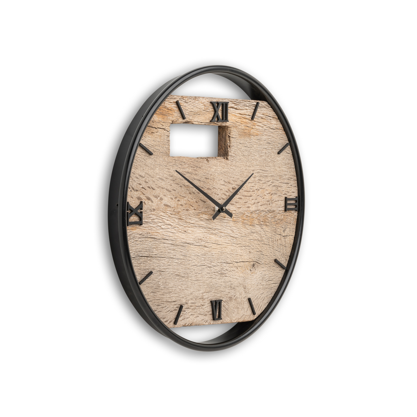 Wanduhr aus Altholz NO 309 40cm