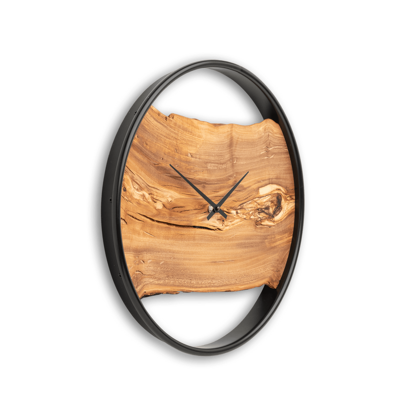 Wanduhr aus Holz/Olive NO 317 40cm
