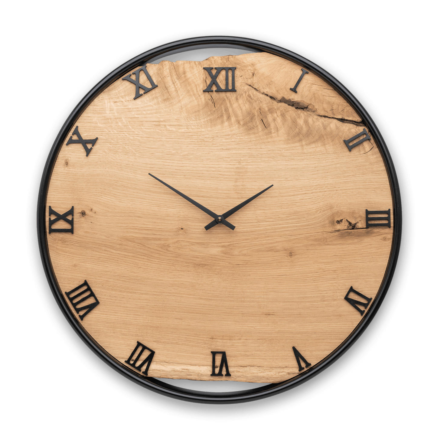 Wanduhr aus Holz/Eiche No 351 50cm