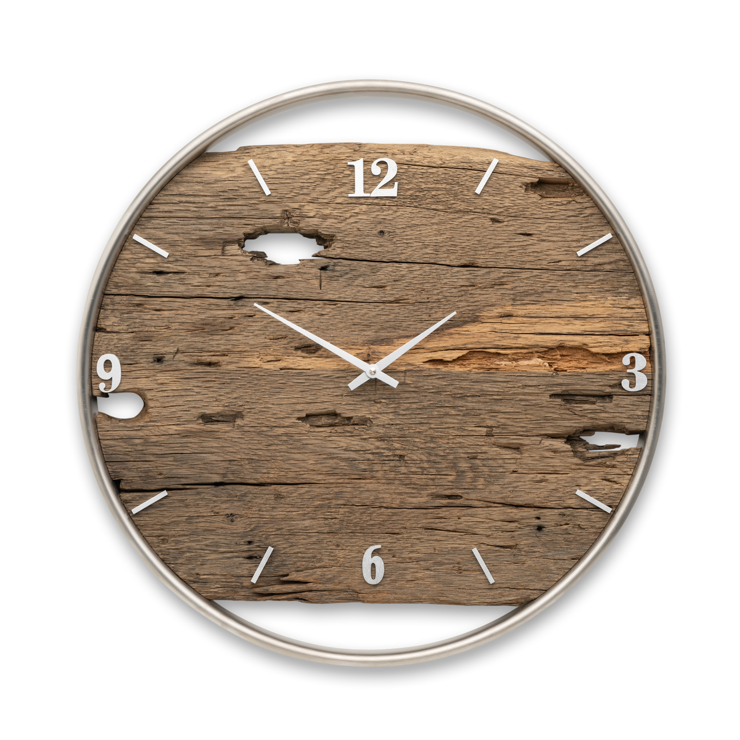Wanduhr aus Altholz No 357 50cm