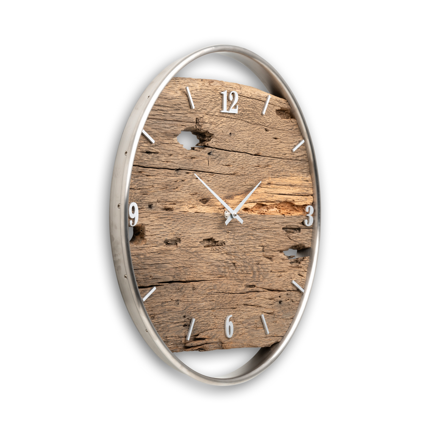 Wanduhr aus Altholz No 357 50cm