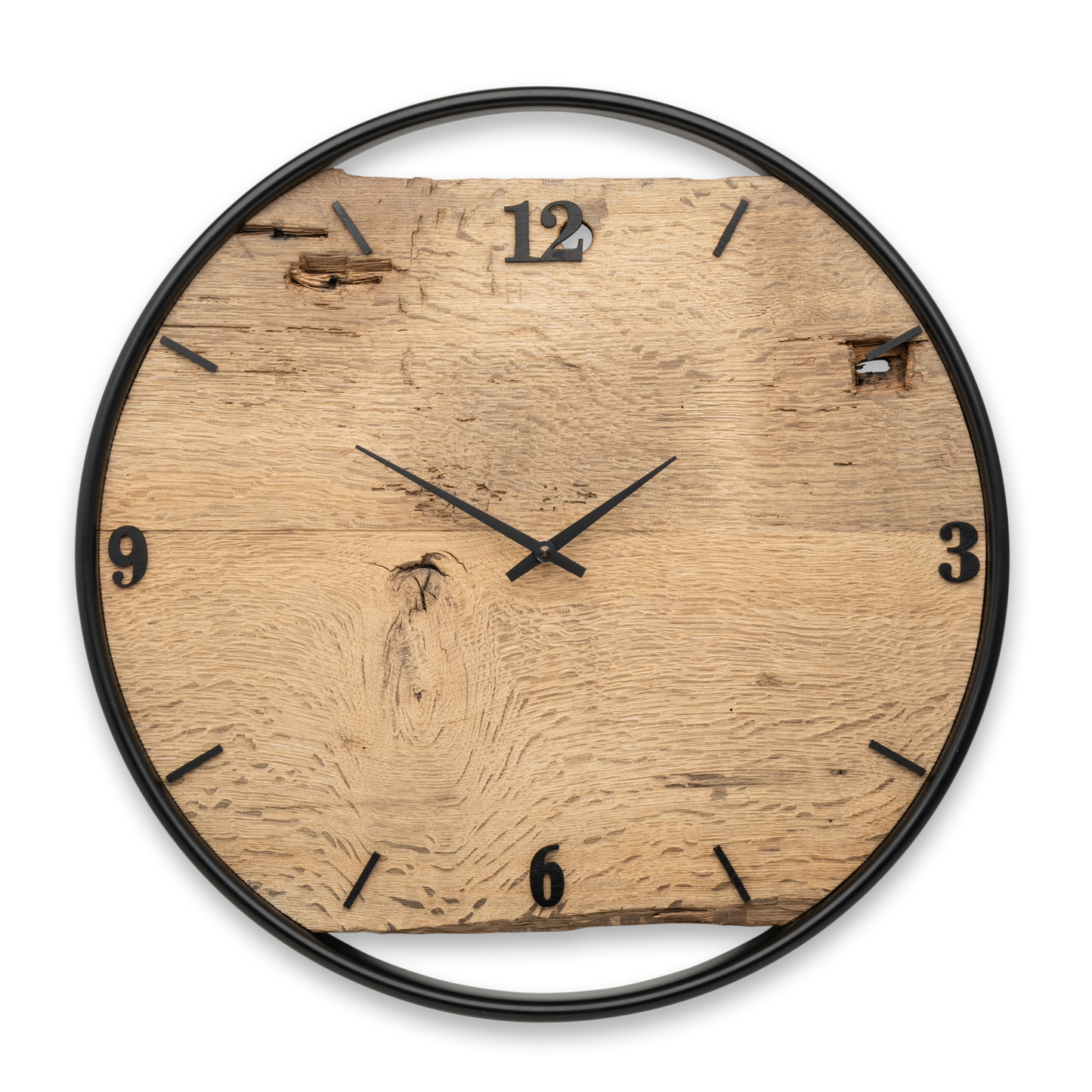 Wanduhr aus Altholz No 365 50cm