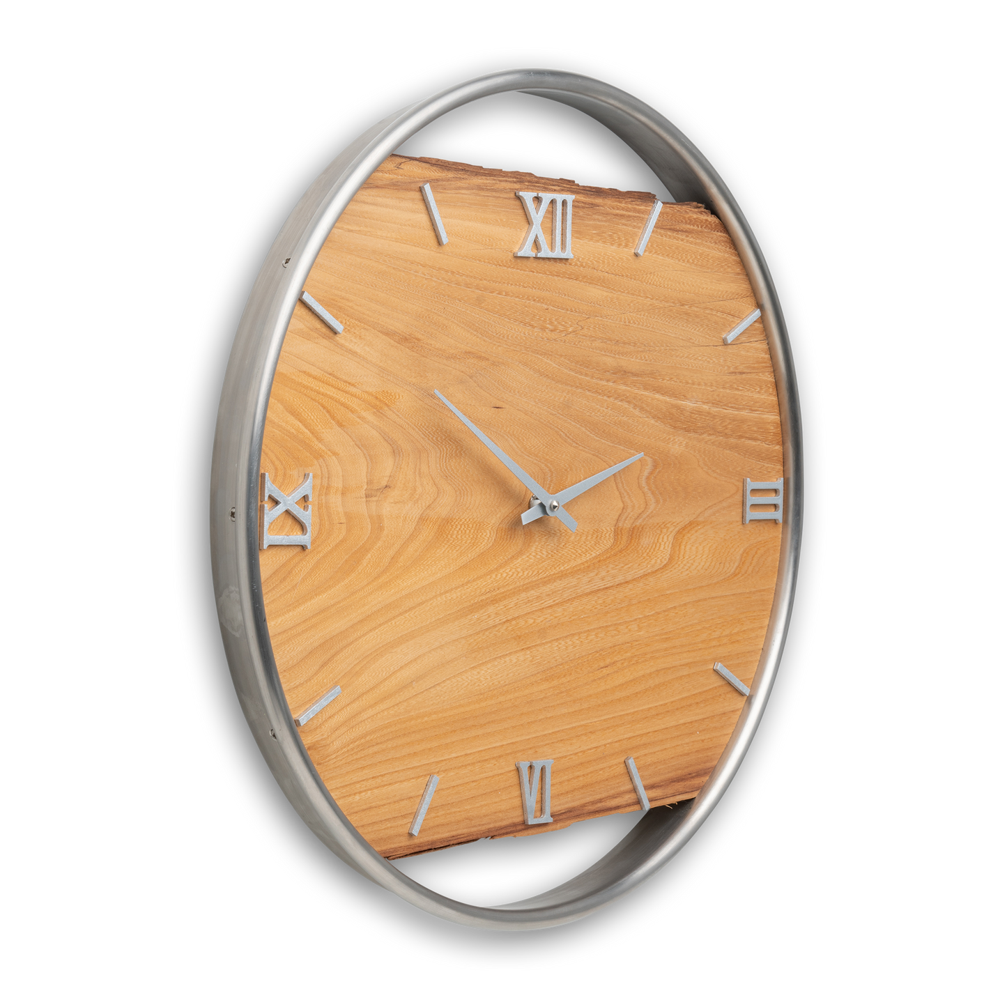 Wanduhr aus Ulmenholz No 400 45cm