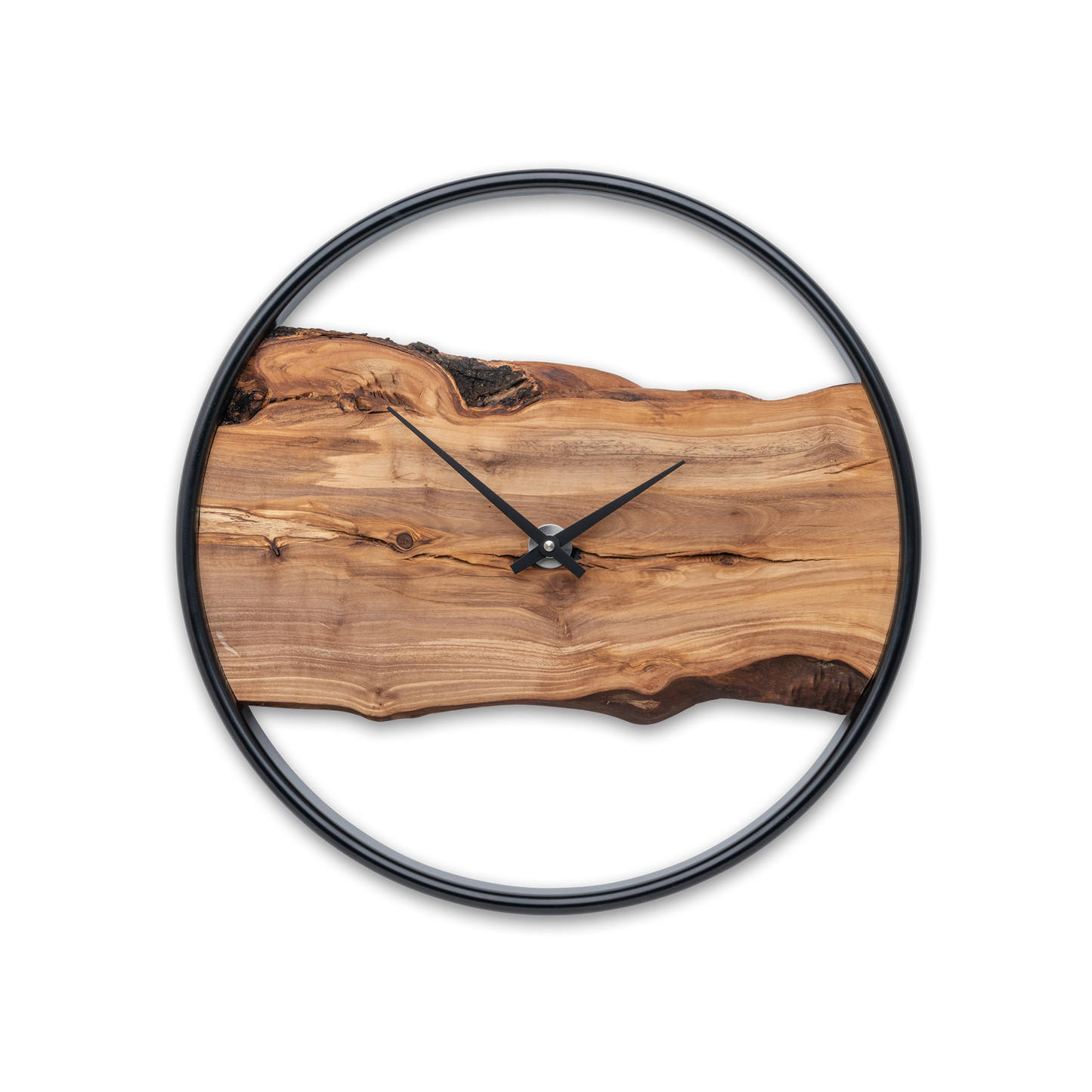 Wanduhr aus Holz/Olive NO 402 40cm