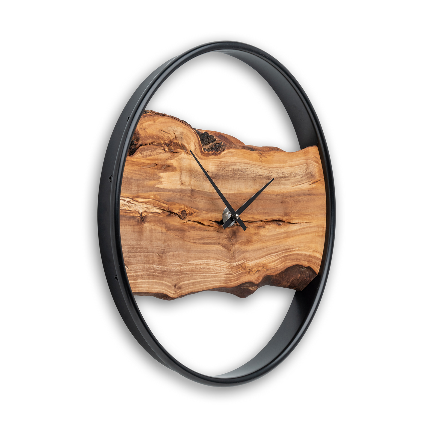 Wanduhr aus Holz/Olive NO 402 40cm