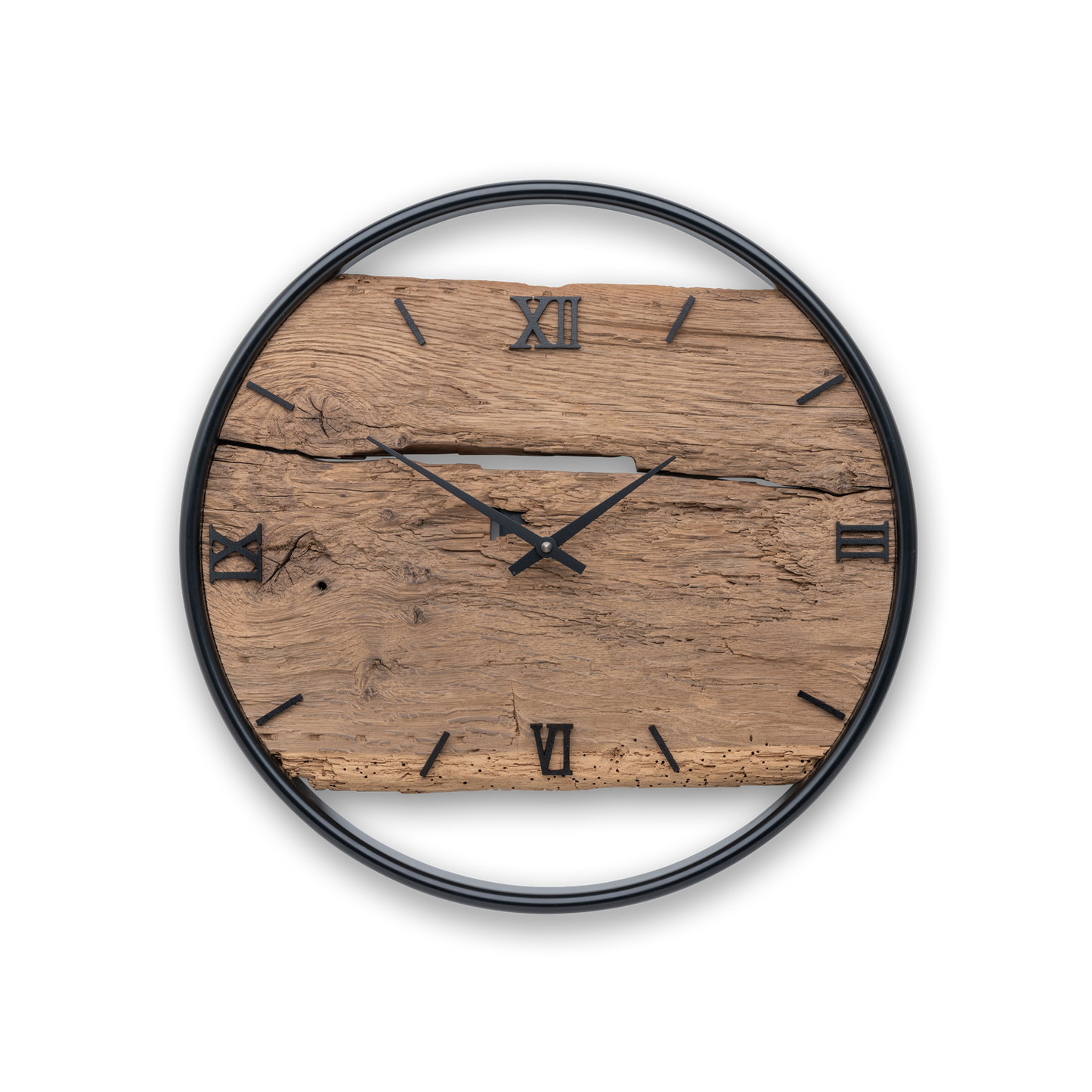 Wanduhr aus Altholz NO 405 40cm
