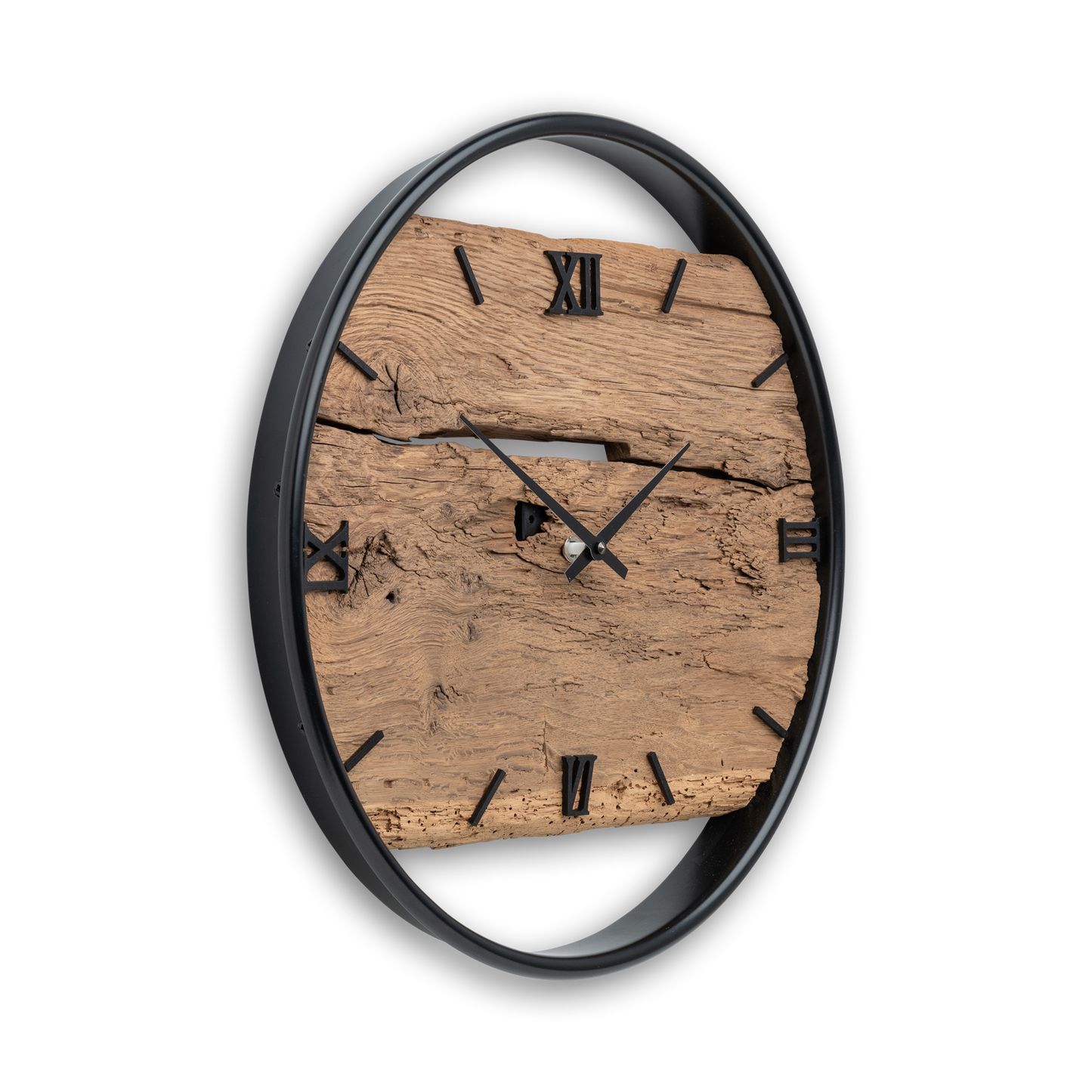 Wanduhr aus Altholz NO 405 40cm