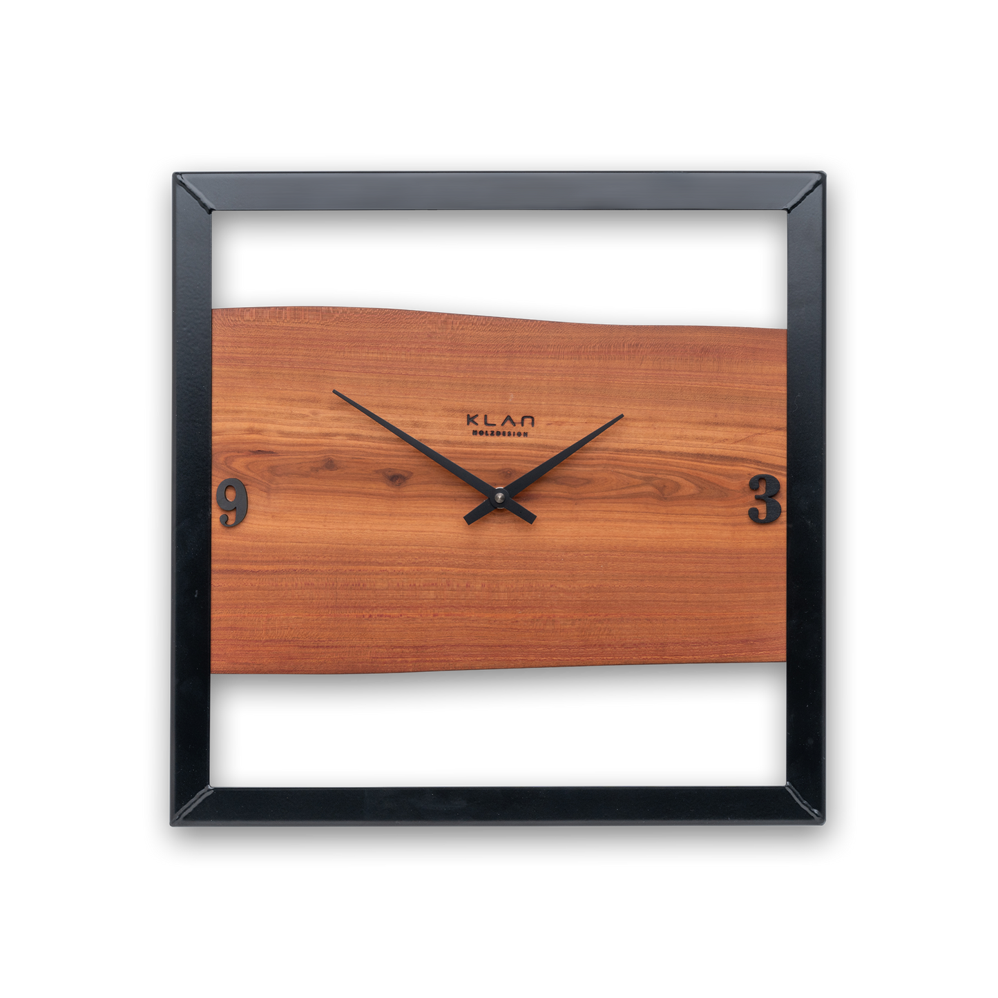 Wanduhr aus Holz Quadratisch No 409