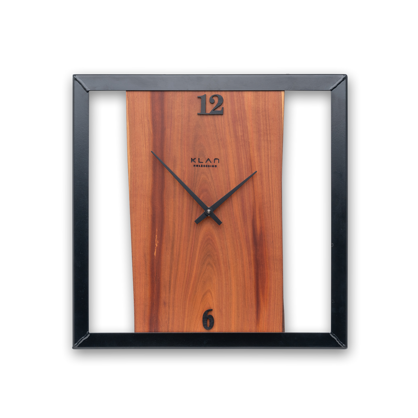 Wanduhr aus Holz Quadratisch No 411