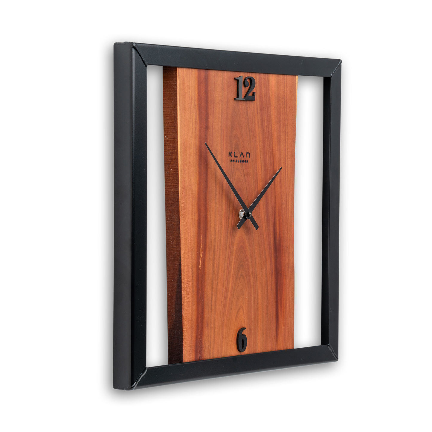 Wanduhr aus Holz Quadratisch No 411