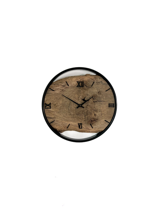 Wall clock made of reclaimed wood NO 371 40cm 