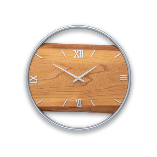 Wall clock made of elm wood No 396 40cm 