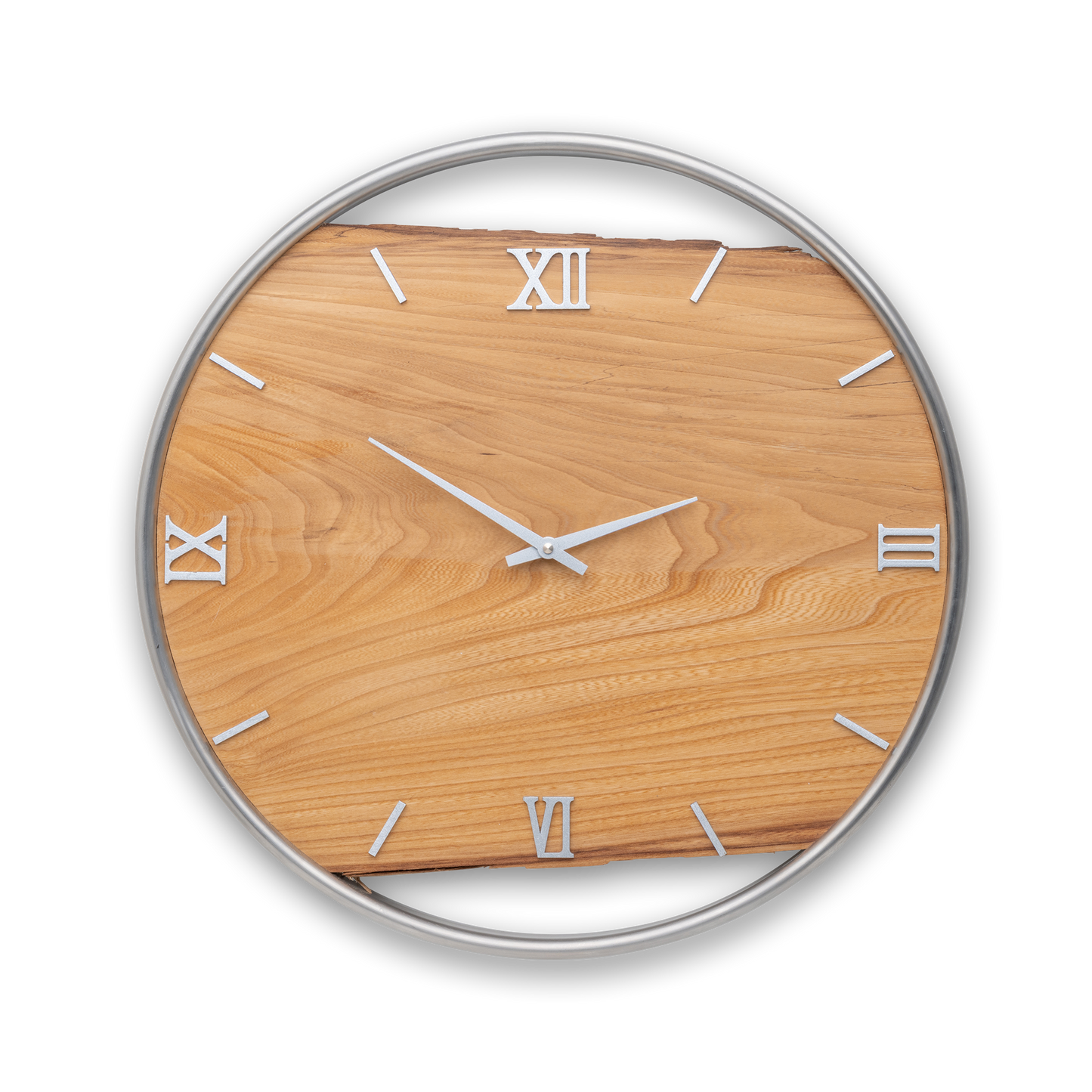 Wall clock made of elm wood No 400 45cm 