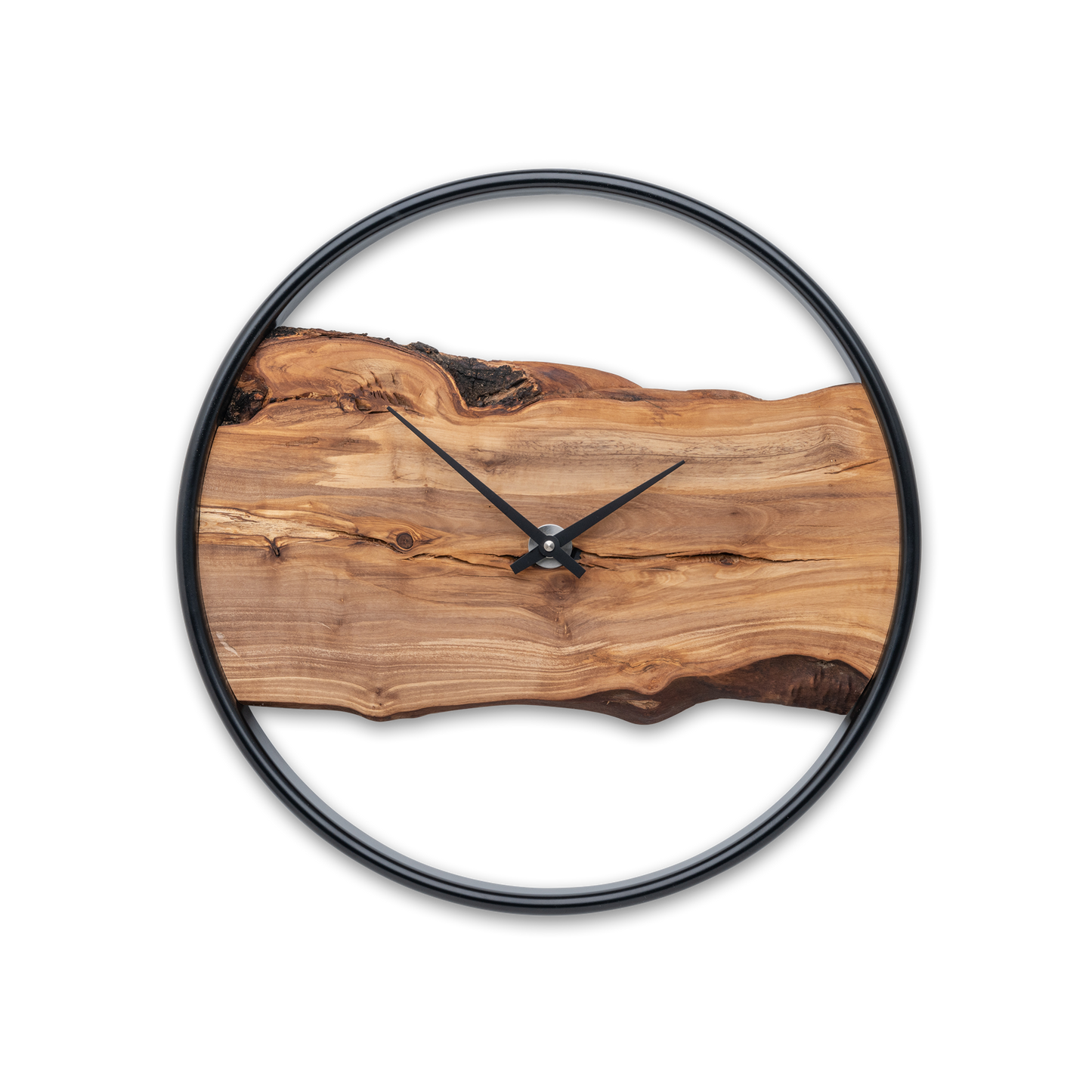 Wall clock made of wood/olive NO 402 40cm