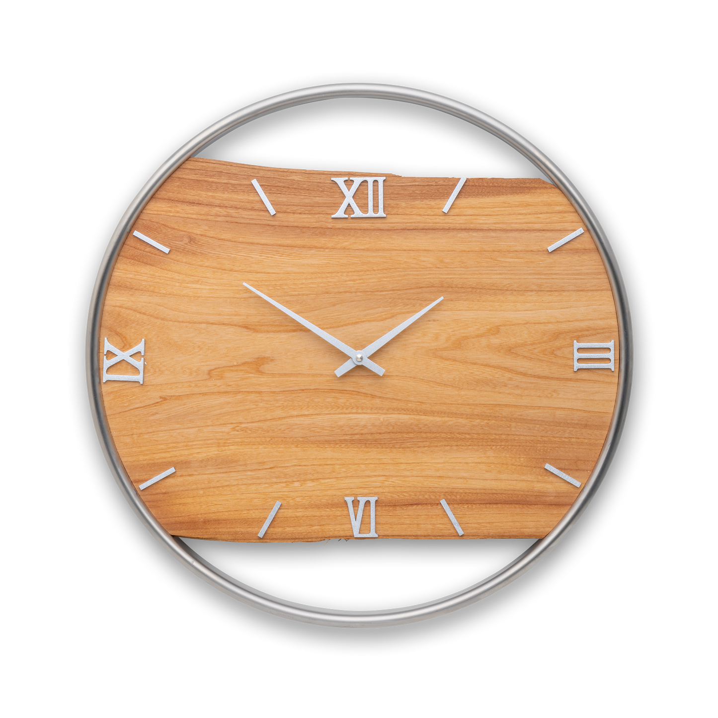 Wall clock made of elm wood No 403 45cm 