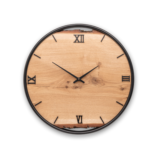 Wall clock made of wood/oak NO 422 40cm 